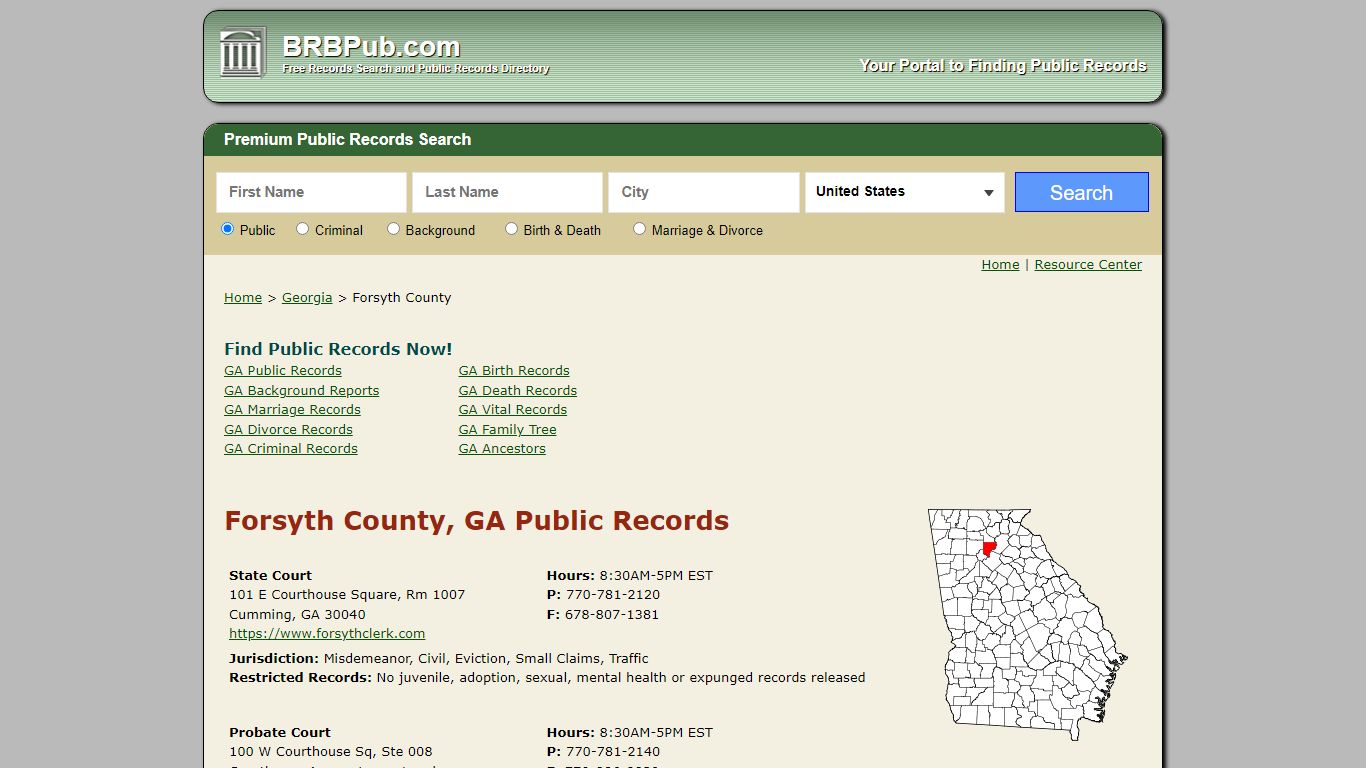 Forsyth County Public Records | Search Georgia Government ...