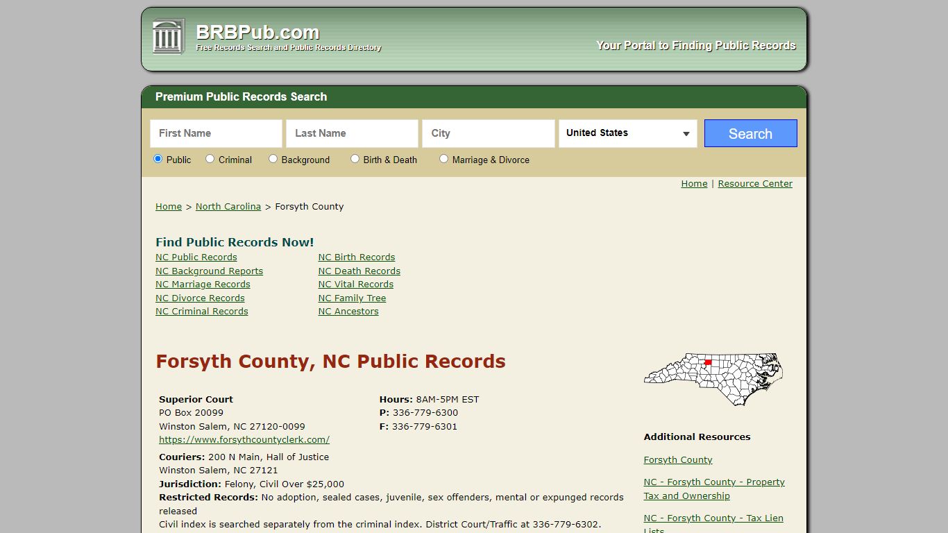 Forsyth County Public Records | Search North Carolina ...